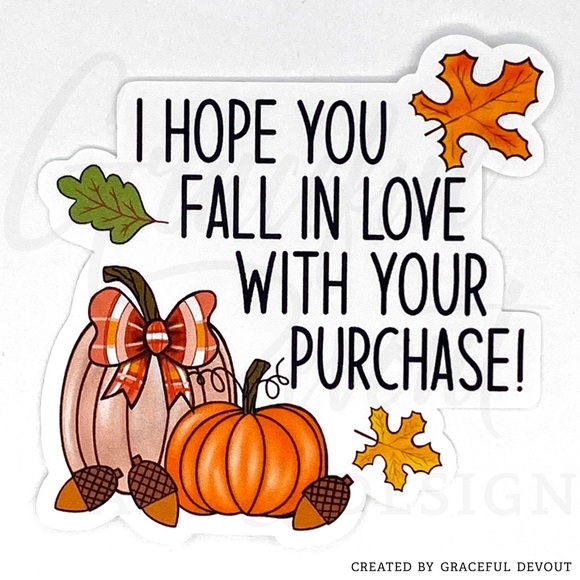 I Hope You Fall In Love With Your Purchase!- 2" (inches) (96ct.)  [GD89-96] - Picture 1 of 3